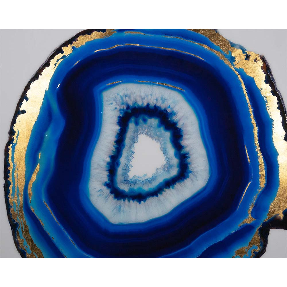 Sunpan, Blue Agate - 48" x 48" - Gold Frame