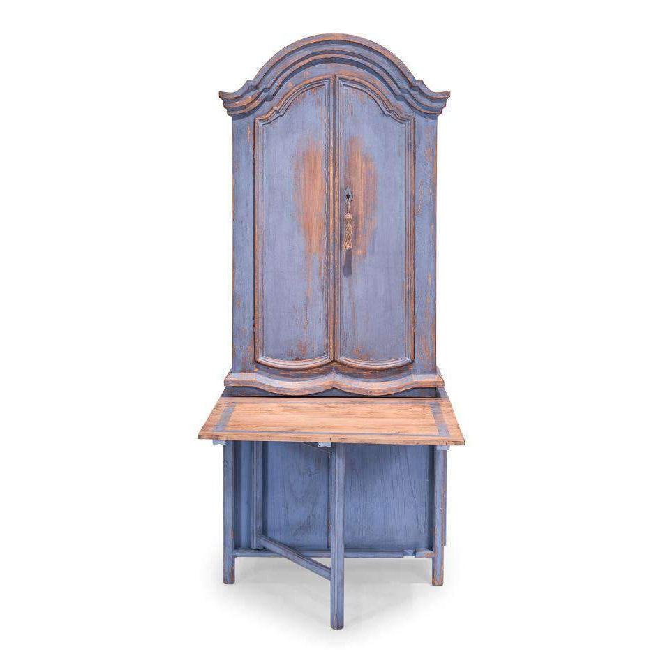 SARREID, Blue Dress Writing Cabinet