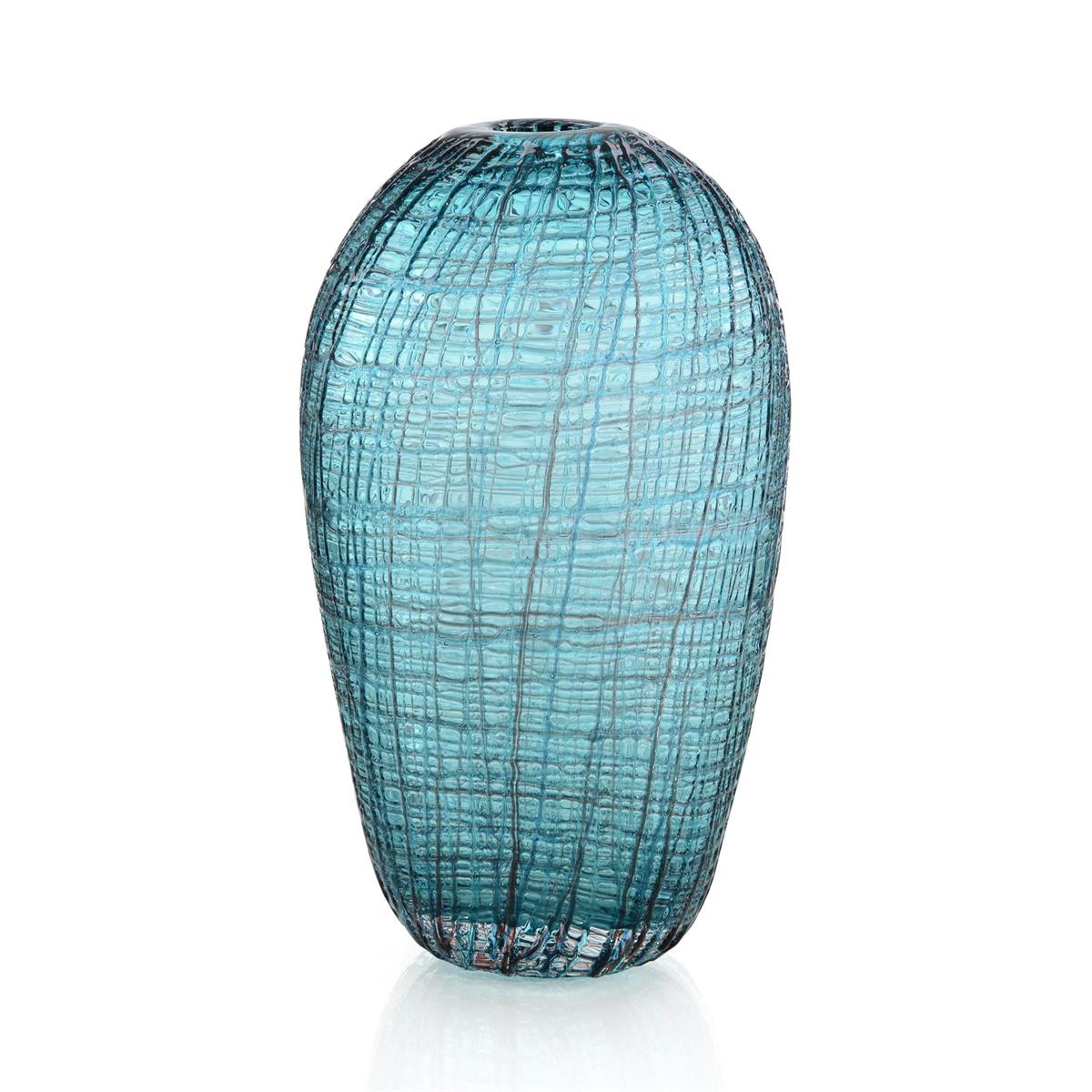 John Richard, Blue-Gray Glass Vase