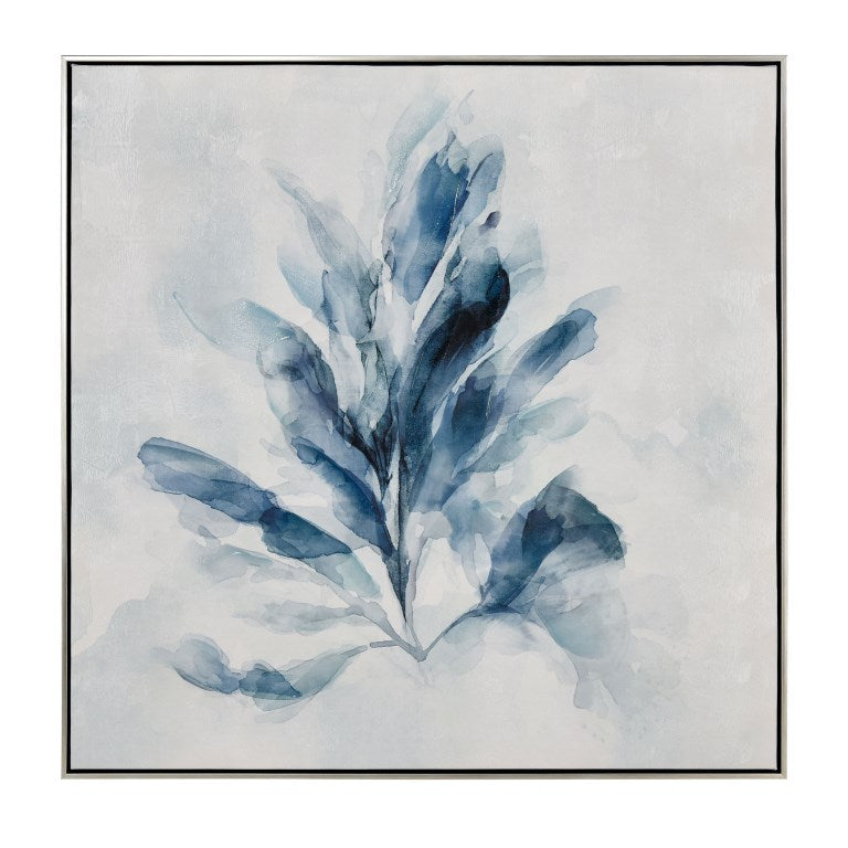 Elk Home, Blue Seagrass Framed Wall Art