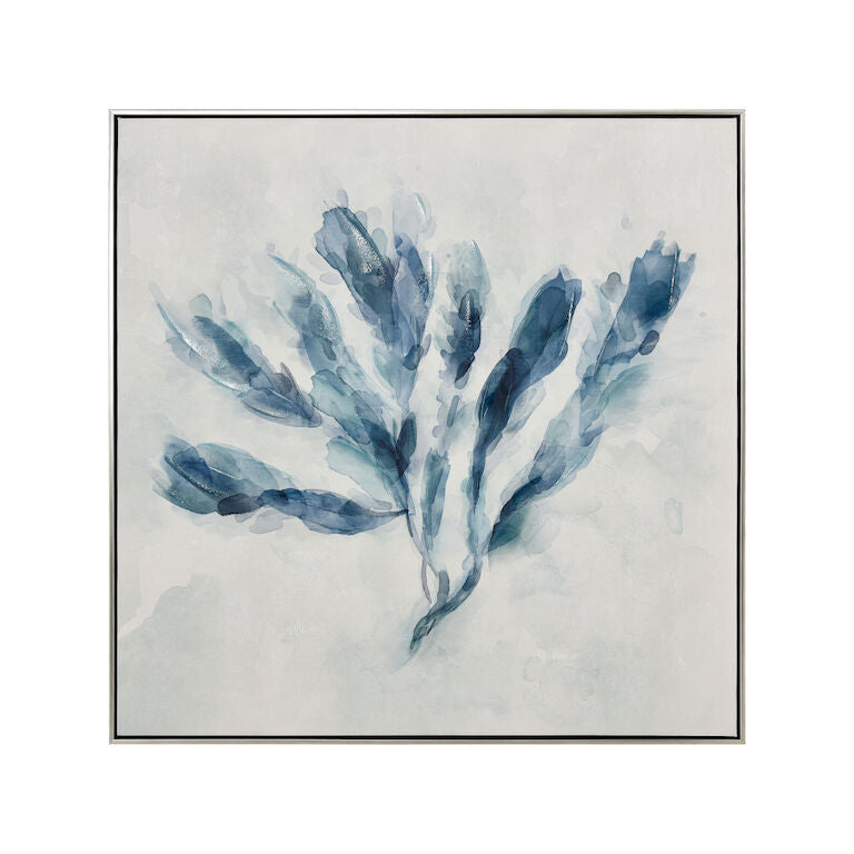 Elk Home, Blue Seagrass Framed Wall Art