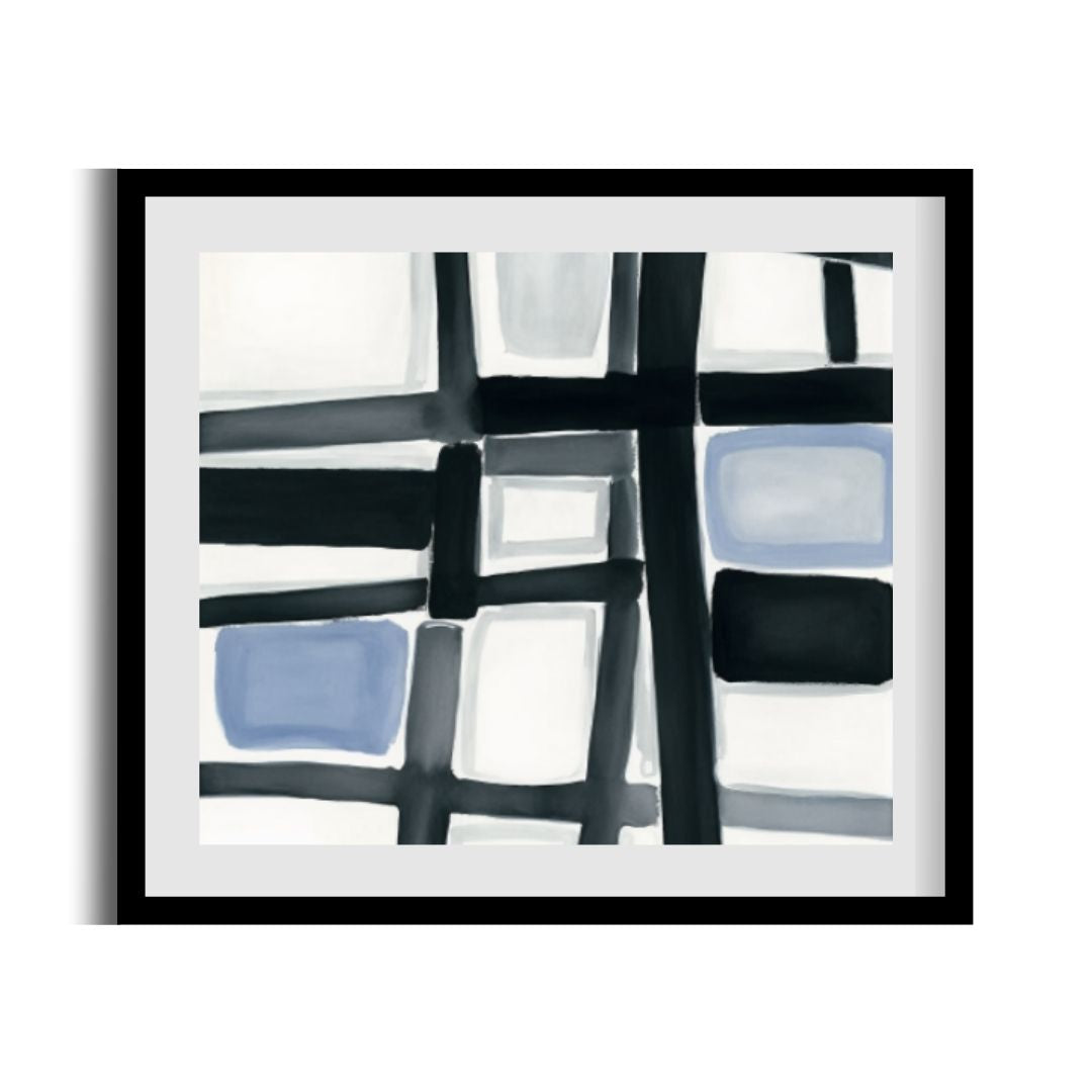 FASart, Blue Squares in Monochrome