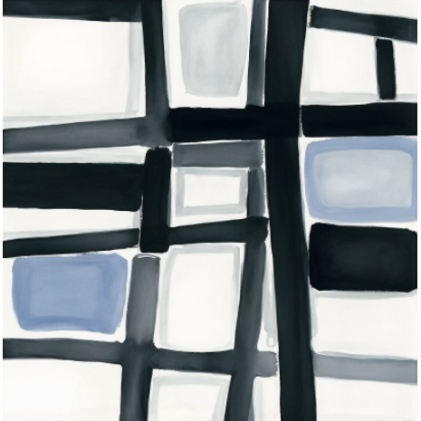 FASart, Blue Squares in Monochrome