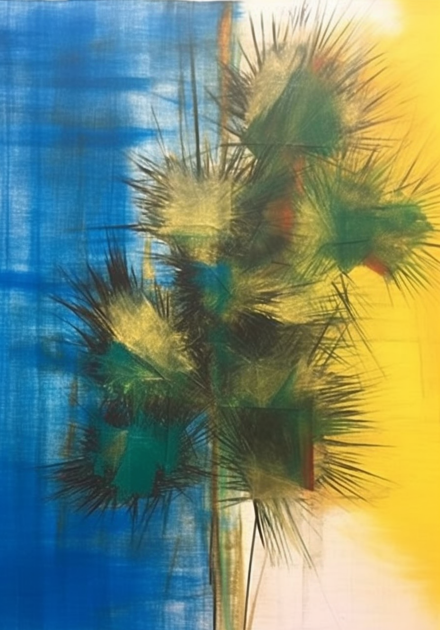 FASart, Blue and Yellow Abstraction