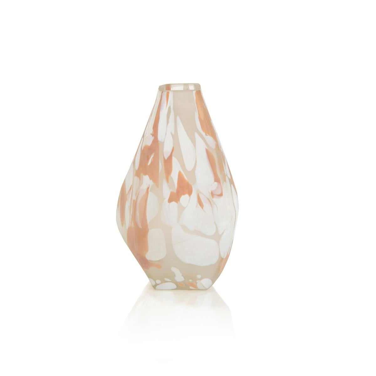 John Richard, Blush Rock Glass Vase