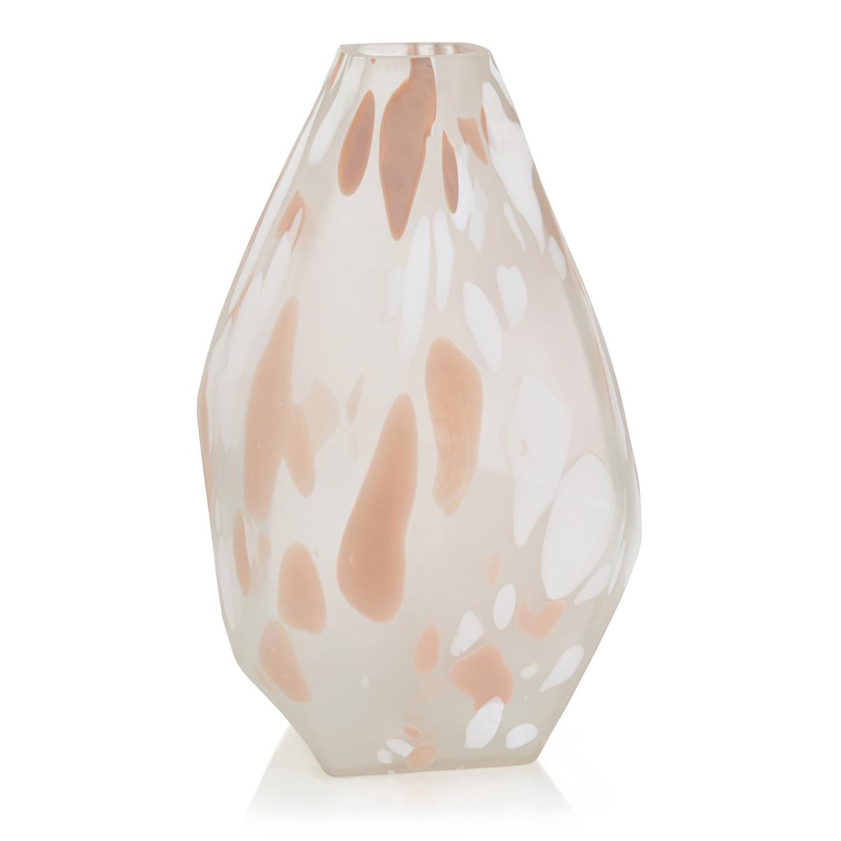 John Richard, Blush Rock Glass Vase