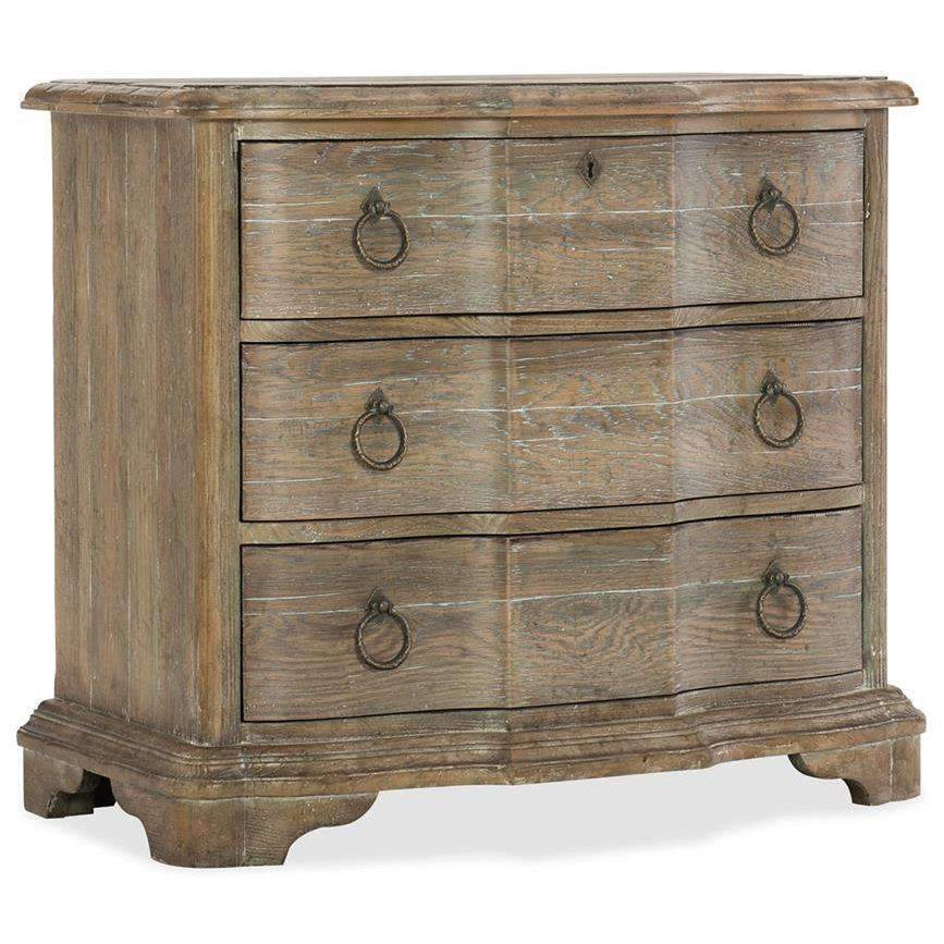 Hooker, Boheme Bastogne Three-Drawer Nightstand