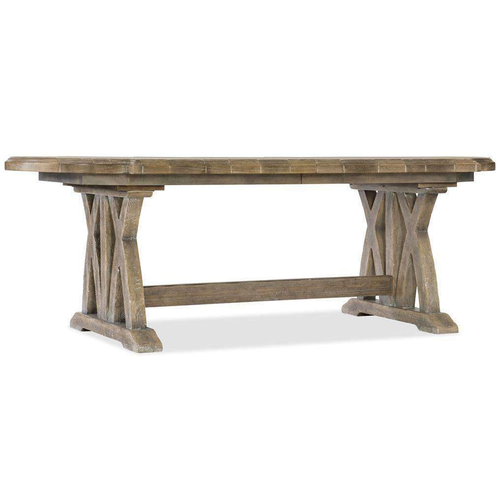 Hooker, Boheme Colibri 88in Trestle Dining Table w/1-20in Leaf