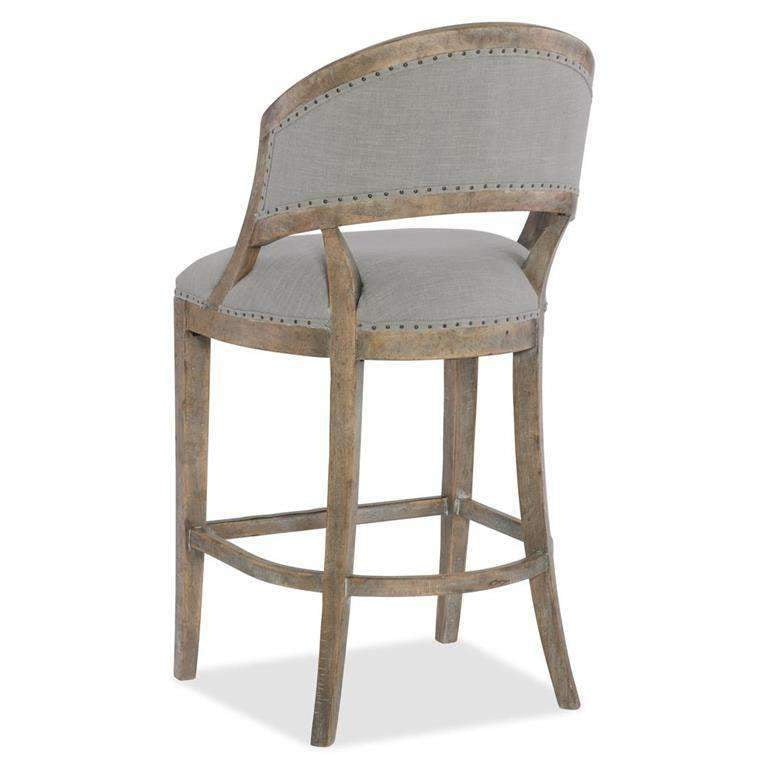 Hooker, Boheme Garnier Barrel Back Bar Stool