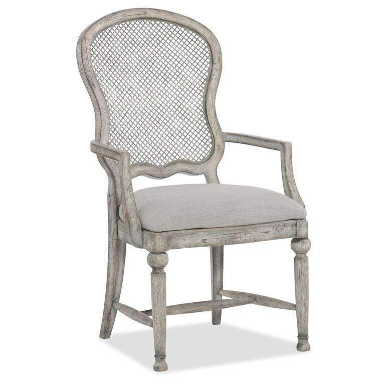 Hooker, Boheme Gaston Metal Back Arm Chair