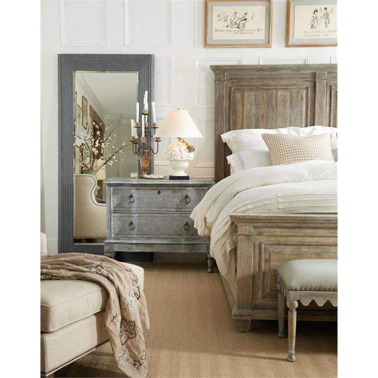 Hooker, Boheme Light Wood Laurier Panel Bed