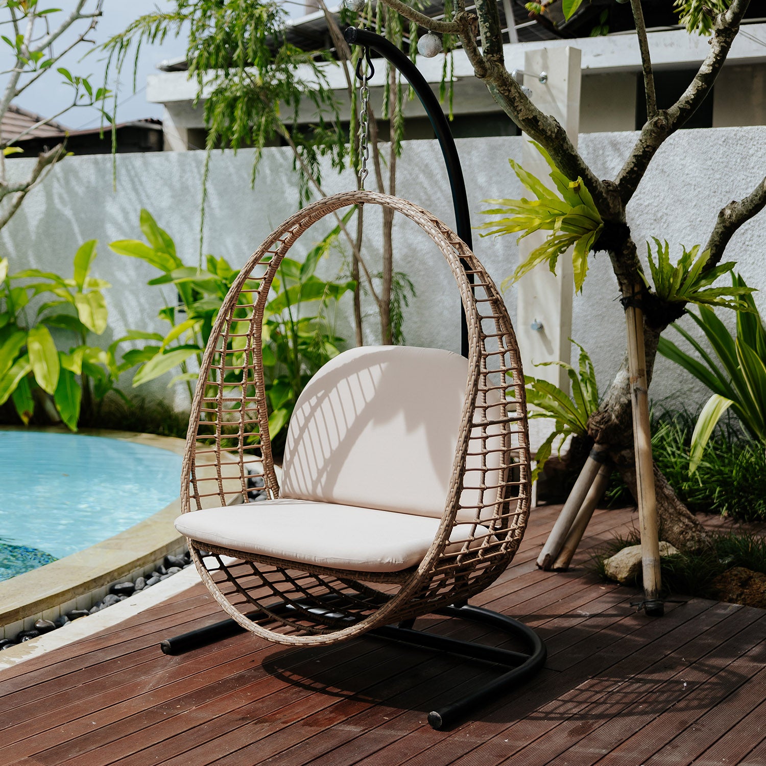 France & Son, Bohemian Rattan Hanging Chair