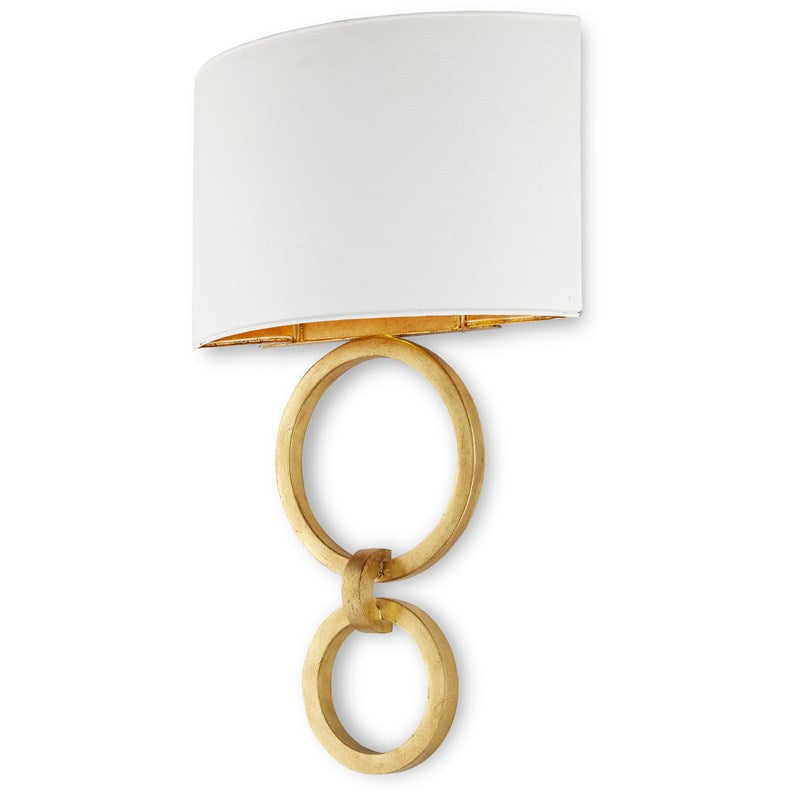 Currey, Bolebrook White Wall Sconce