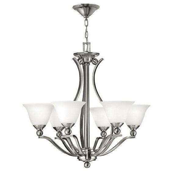 Hinkley Lighting, Bolla Chandelier Brushed Nickel