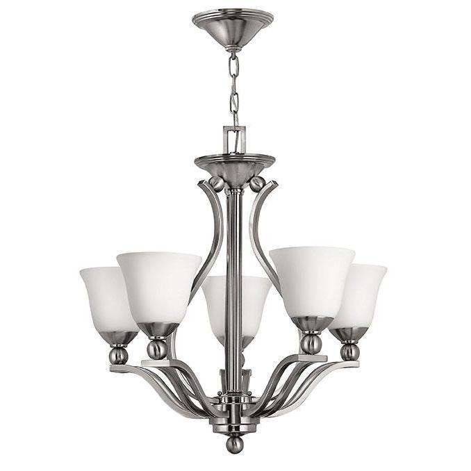 Hinkley Lighting, Bolla Chandelier Brushed Nickel