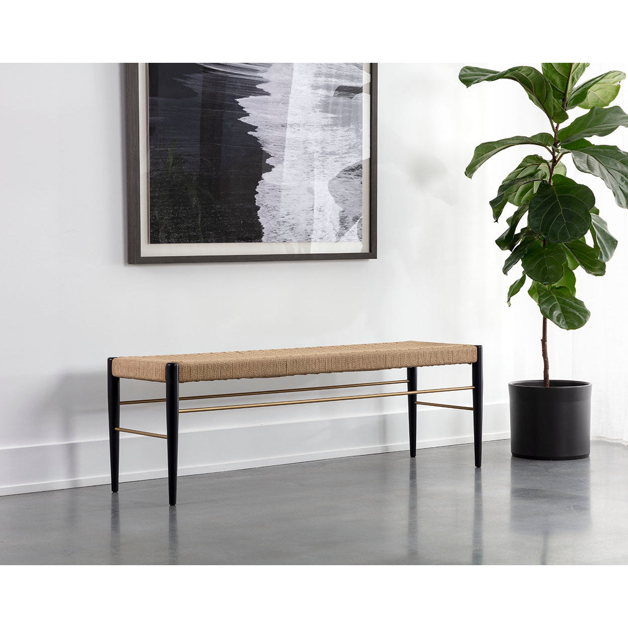 Sunpan, Bondi Bench - Black