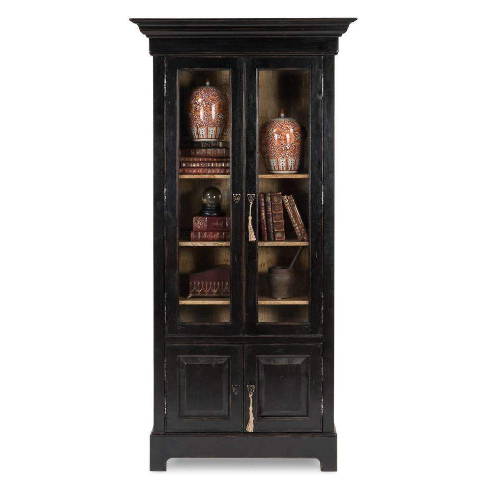 SARREID, Bookcase In Ebony Finish