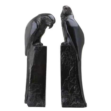 Eichholtz, Bookend Perroquet bronze set of 2