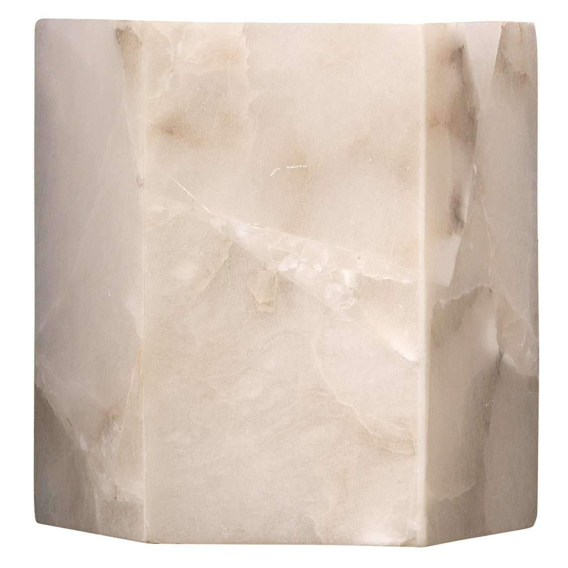 Jamie Young, Borealis Hexagon Wall Sconce in Alabaster