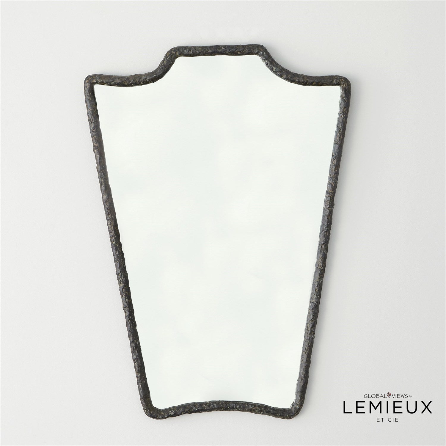 Global Views, Bouclier Cast Metal Wall Mirror