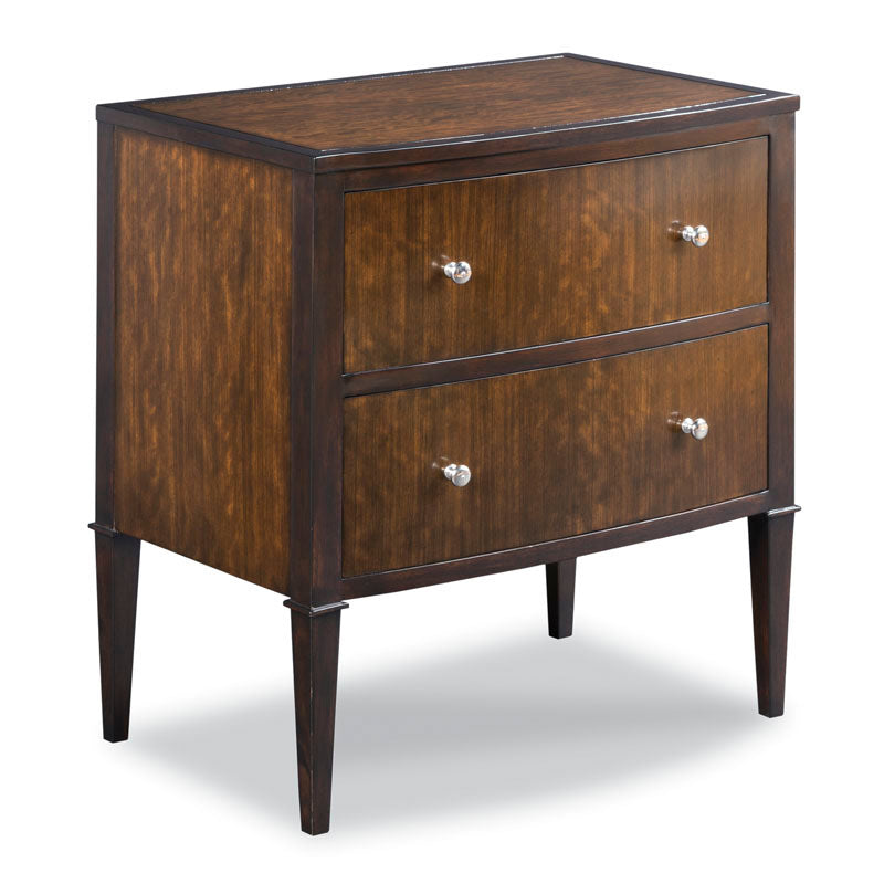 Woodbridge Furniture, Bow Front Bedside Chest