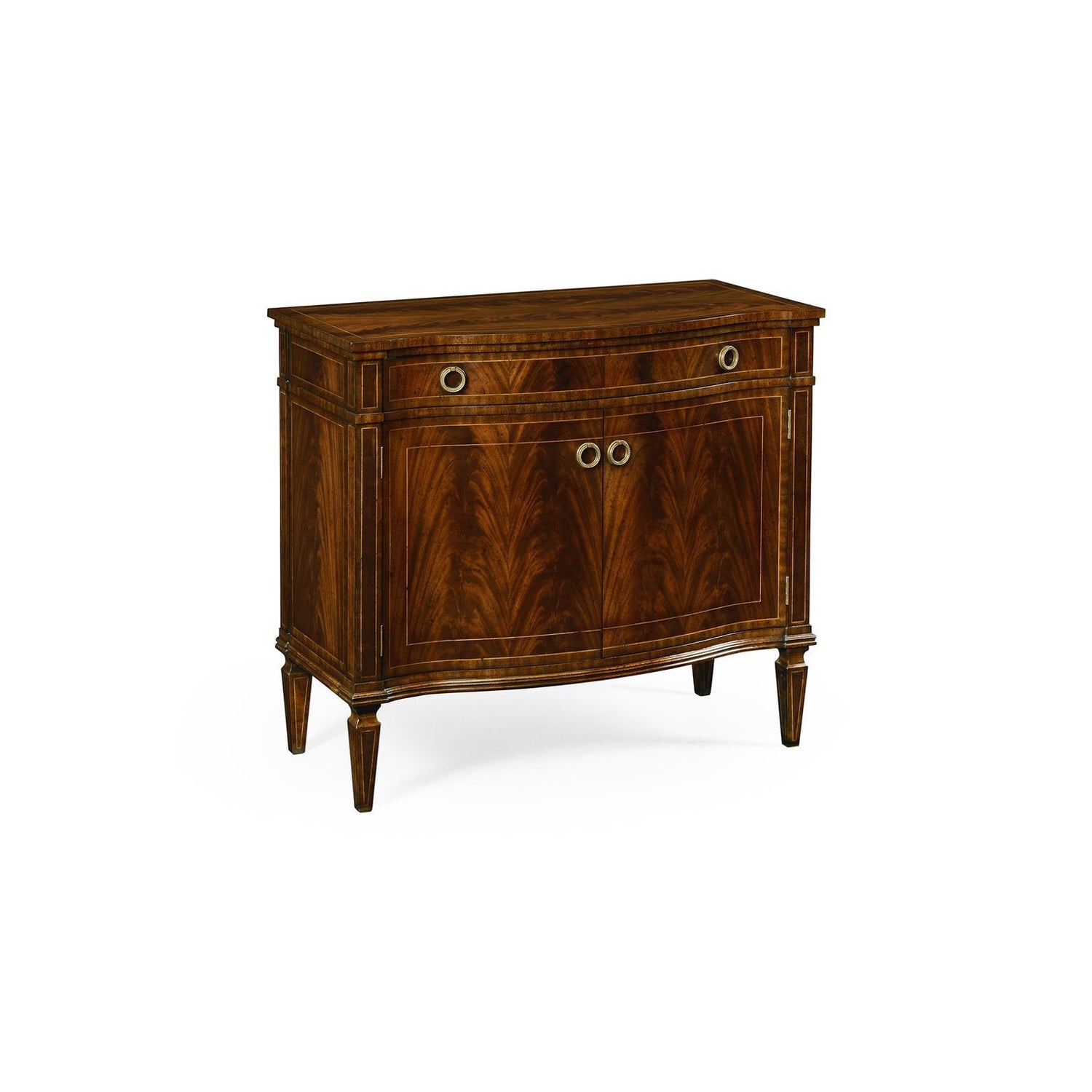 Jonathan Charles, Bowfront Mahogany Cabinet