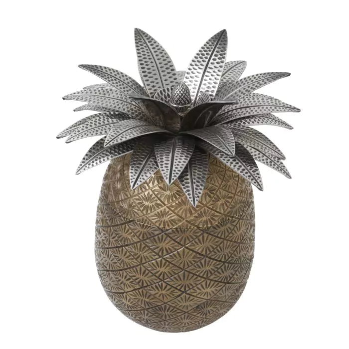 Eichholtz, Box Pineapple ant brass finish ant silver plated