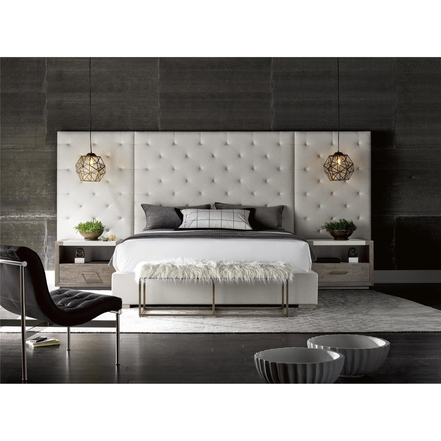 Universal Furniture, Brando King Bed With Panels