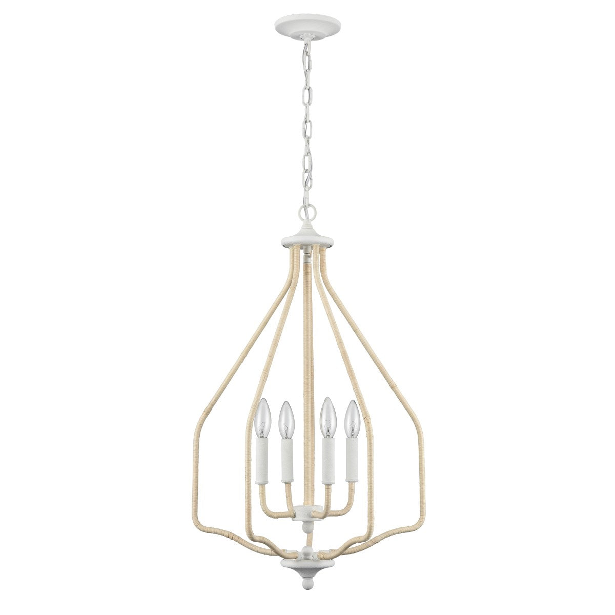 Elk Home, Breezeway 17.75'' Wide 4-Light Pendant - White Coral