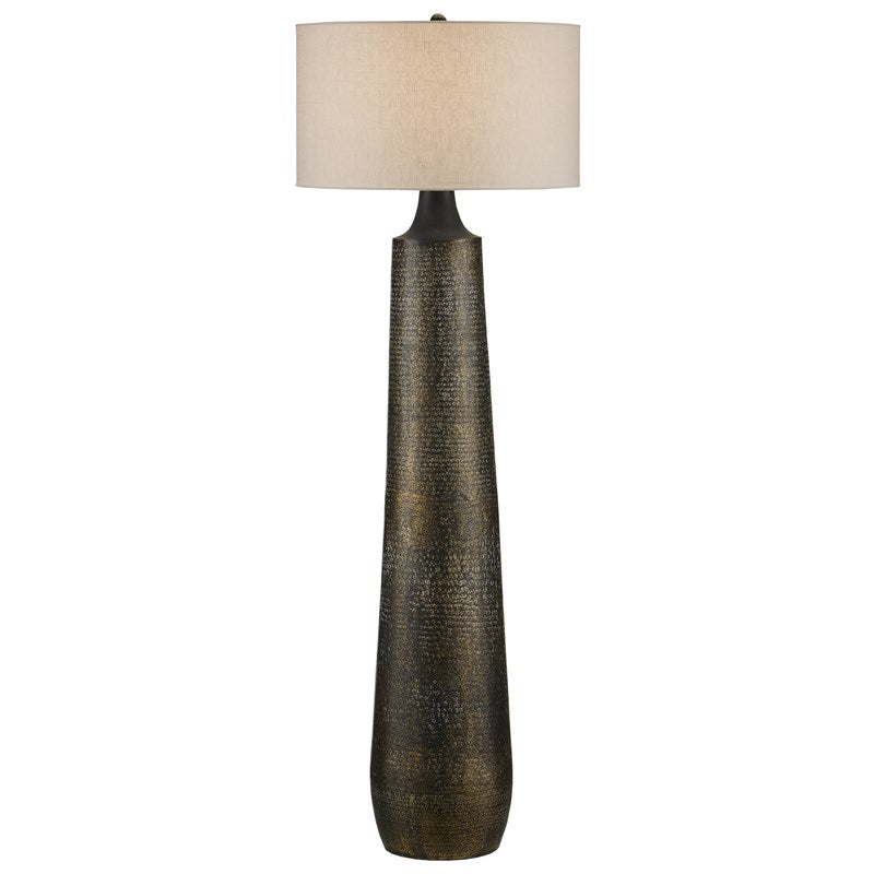 Currey, Brigadier Black Floor Lamp