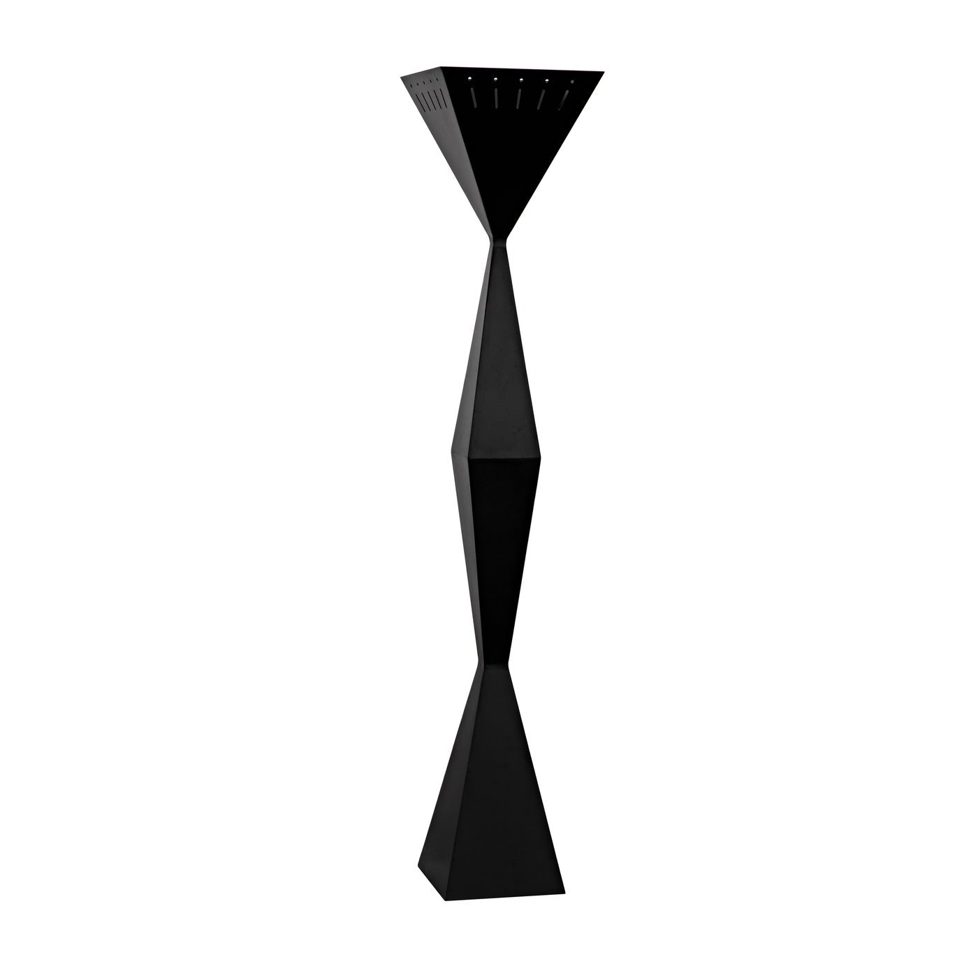 Noir, Brixton Floor Lamp, Black Steel