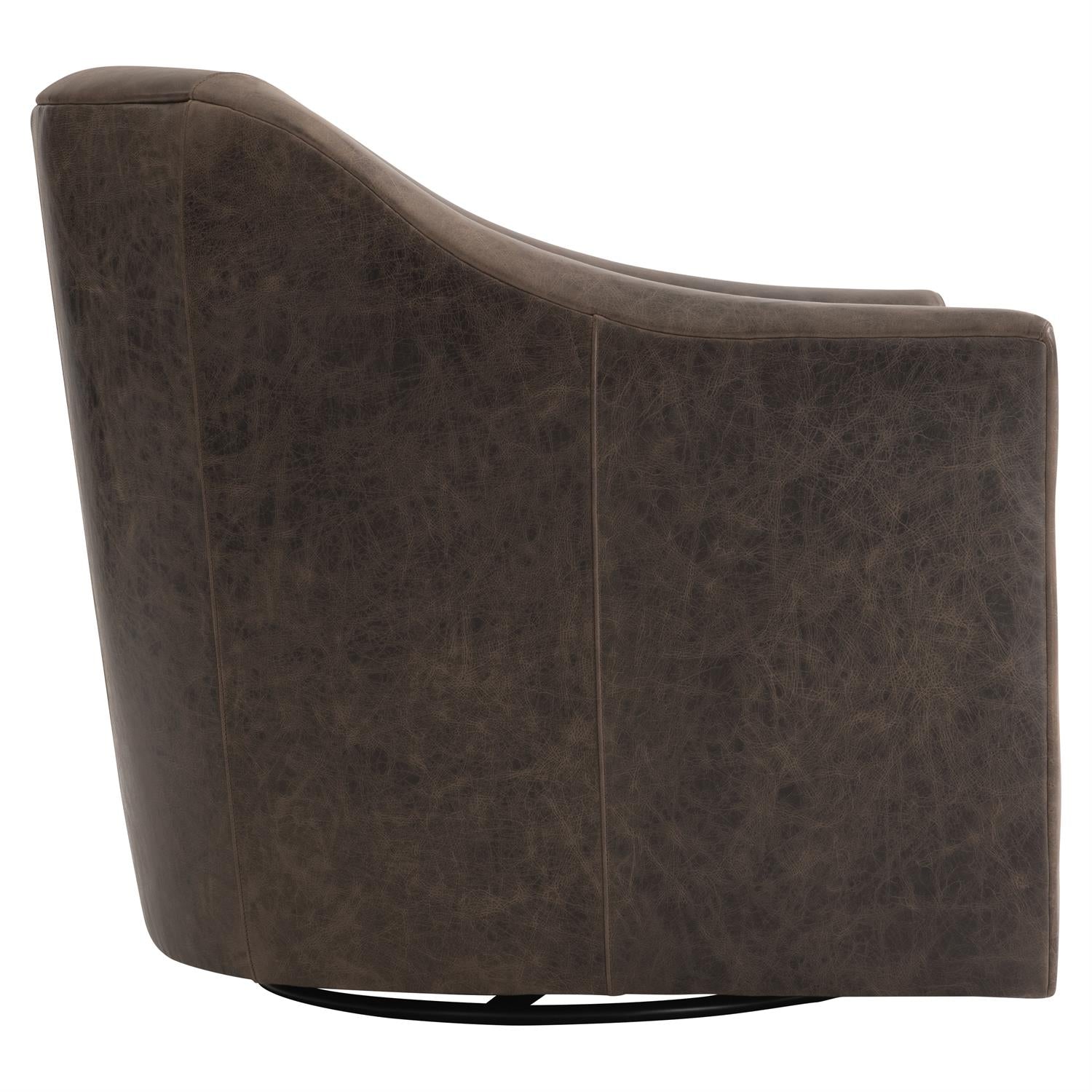 Bernhardt, Brixton Leather Swivel Chair