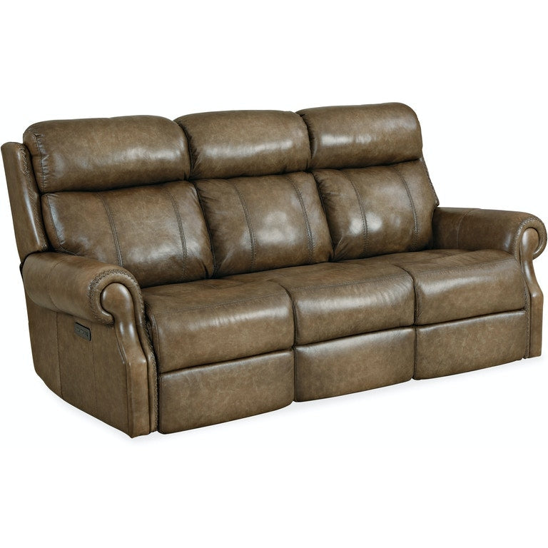 Hooker, Brooks Power Sofa w/Power Headrest