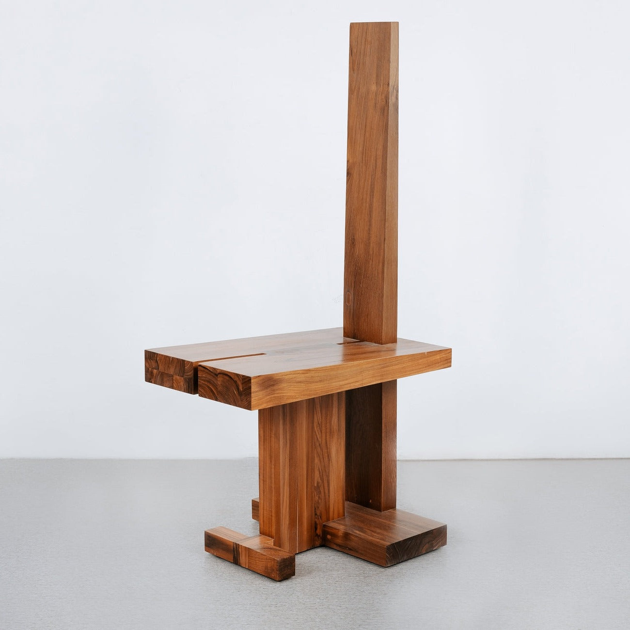 France & Son, Brutalist Damla Primitive Teak Side Chair