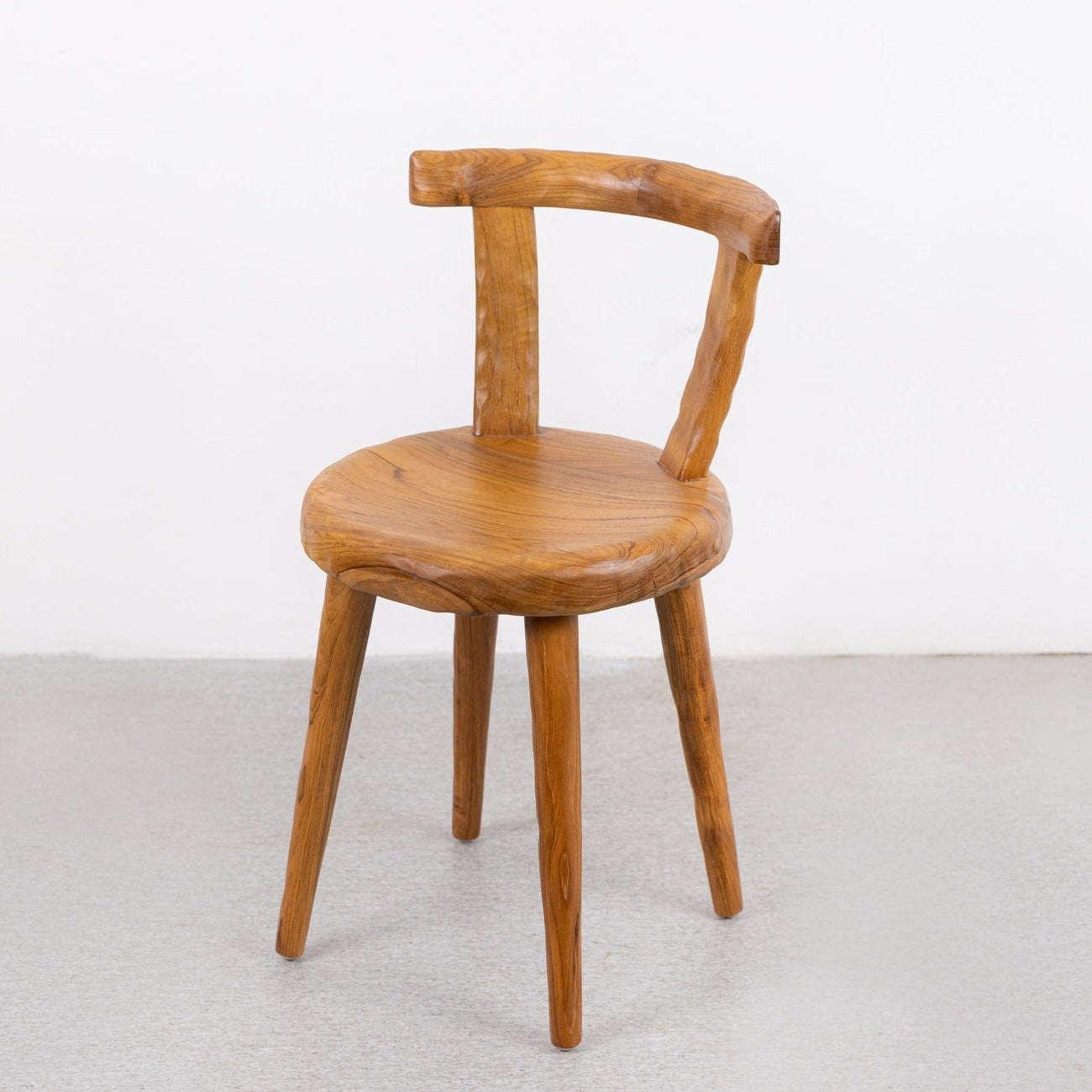 France & Son, Brutalist Primitive Painters Teak Dining Chair