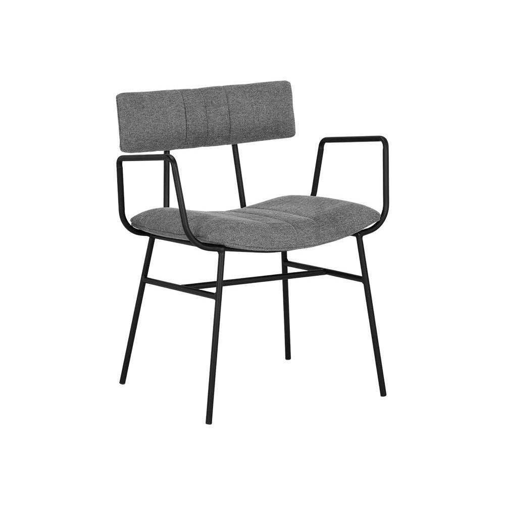 Sunpan, Buca Dining Armchair - Belfast Koala Grey