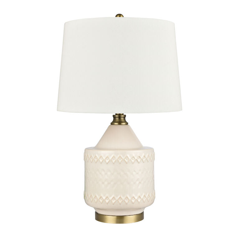 Elk Home, Buckley 27'' High 1 - Light Table Lamp - White