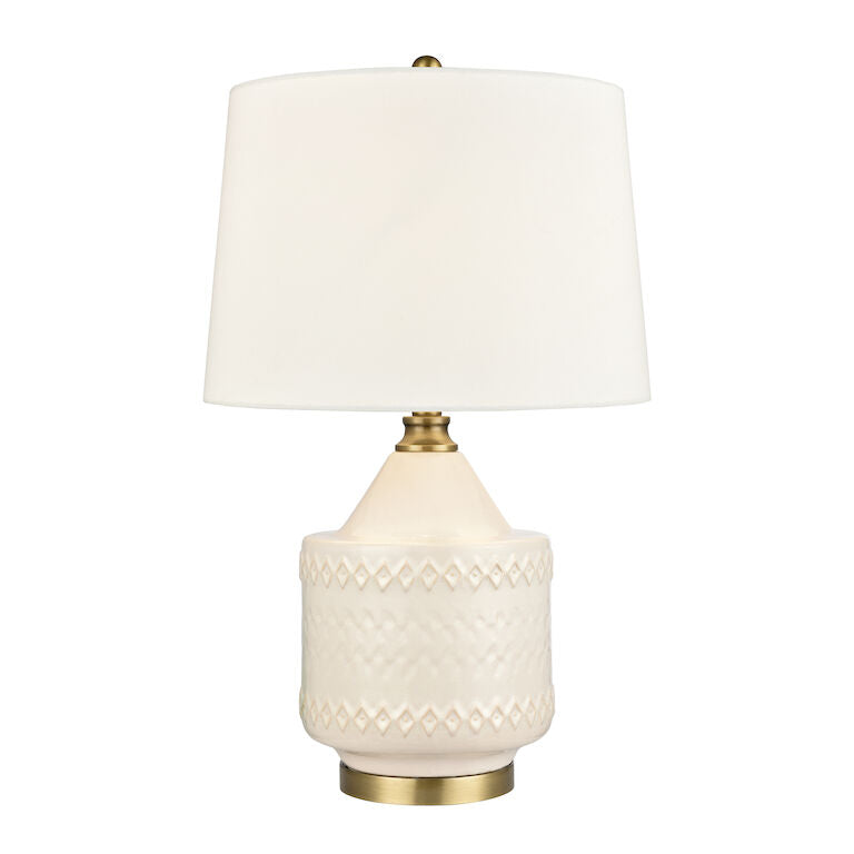 Elk Home, Buckley 27'' High 1 - Light Table Lamp - White