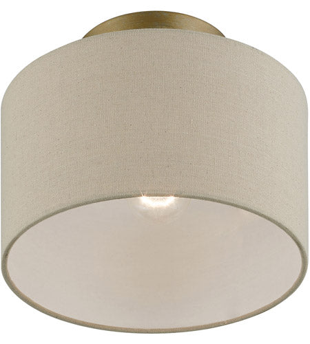 Livex Lighting, Burnett 1 Light Semi-Flush