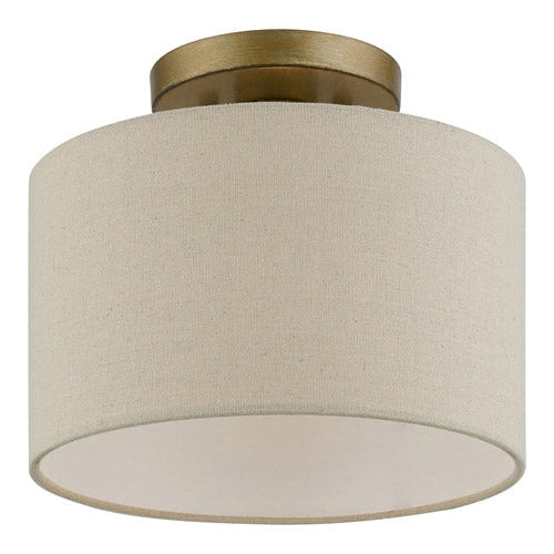 Livex Lighting, Burnett 1 Light Semi-Flush