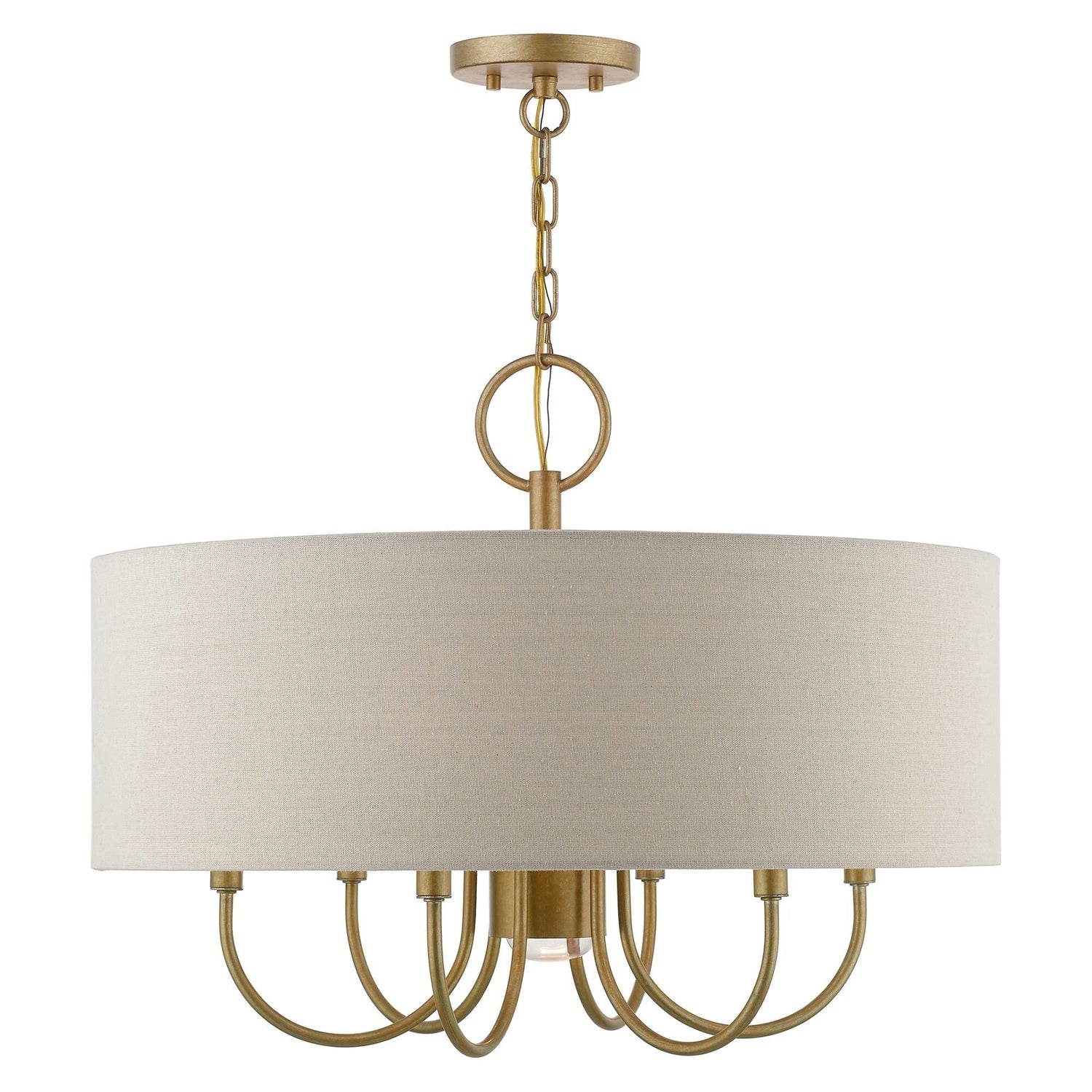 Livex Lighting, Burnett 24 Inch 7 Light Chandelier