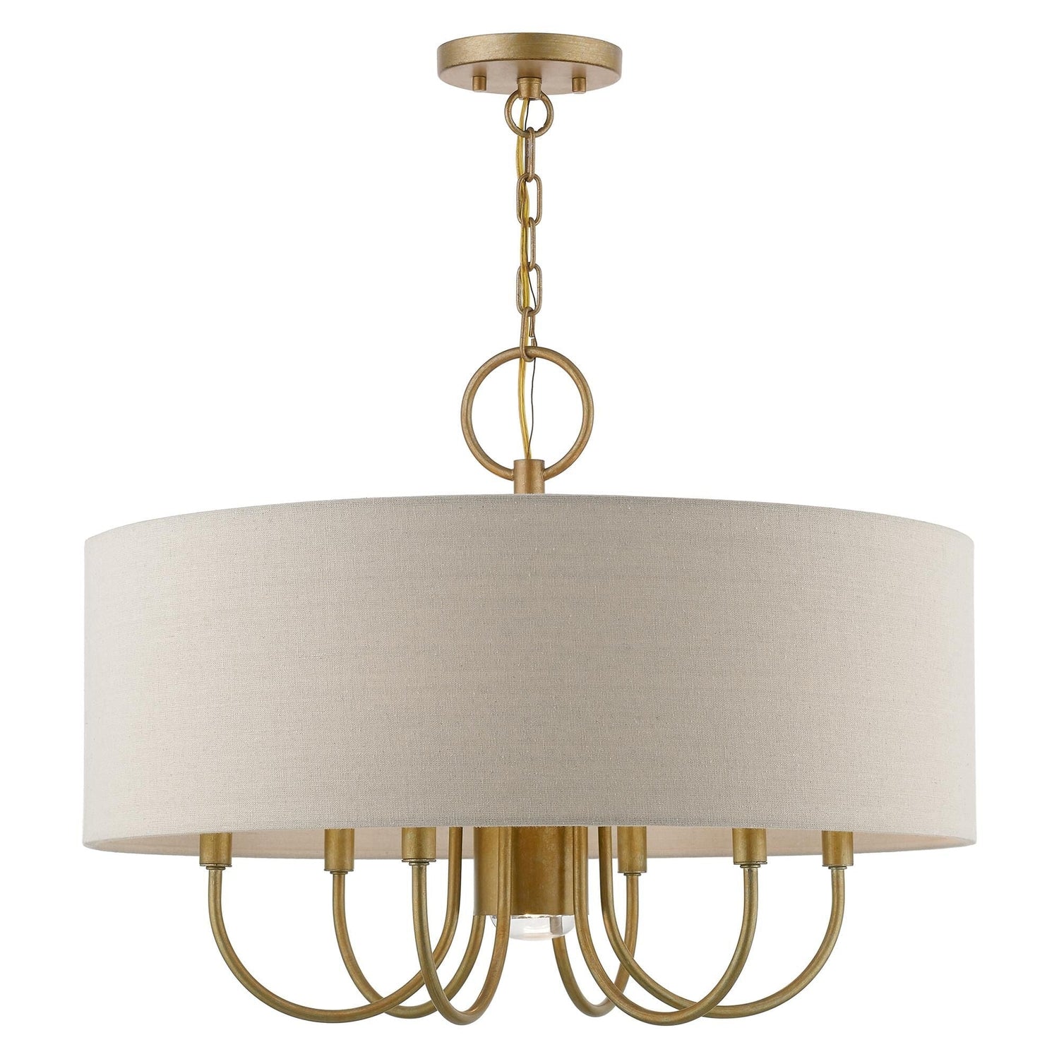 Livex Lighting, Burnett 24 Inch 7 Light Chandelier