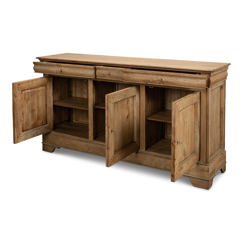 SARREID, Cafe Au Lait Buffet  Driftwood Finish