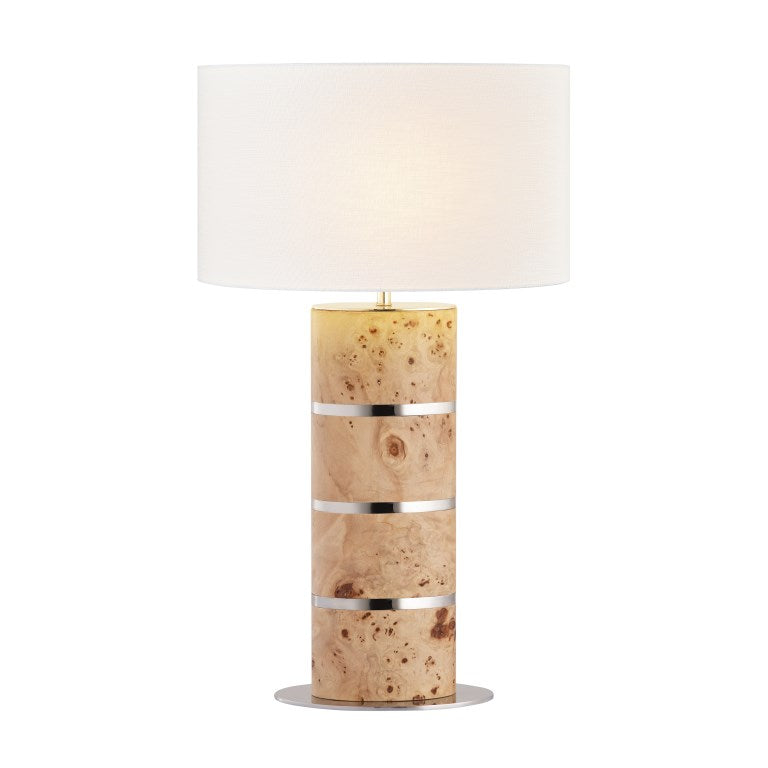 Elk Home, Cahill 28'' High 1 - Light Table Lamp - Natural Burl - Includes LED Bulb