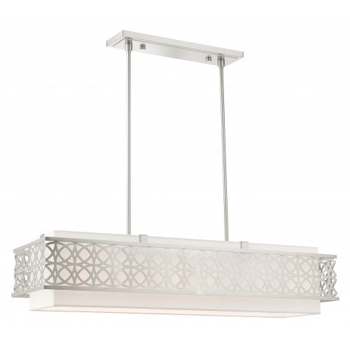 Livex Lighting, Calinda 6 Light Linear Chandelier