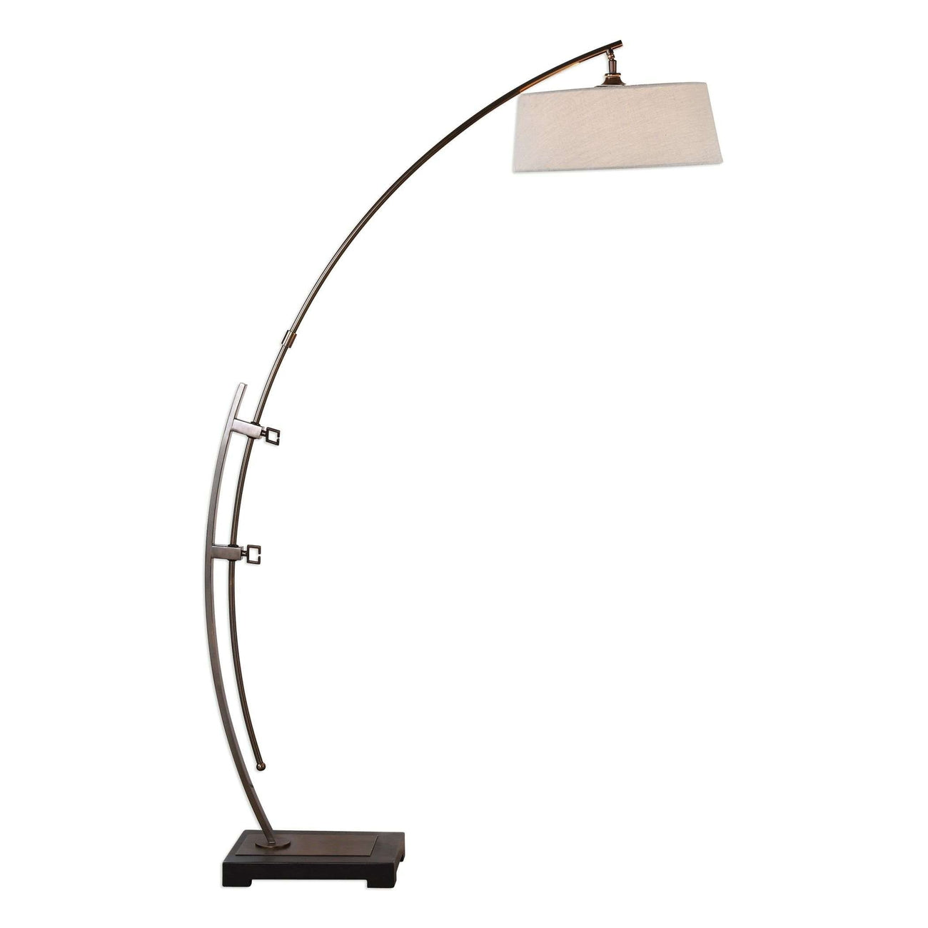 Uttermost, Calogero Bronze Arc Floor Lamp