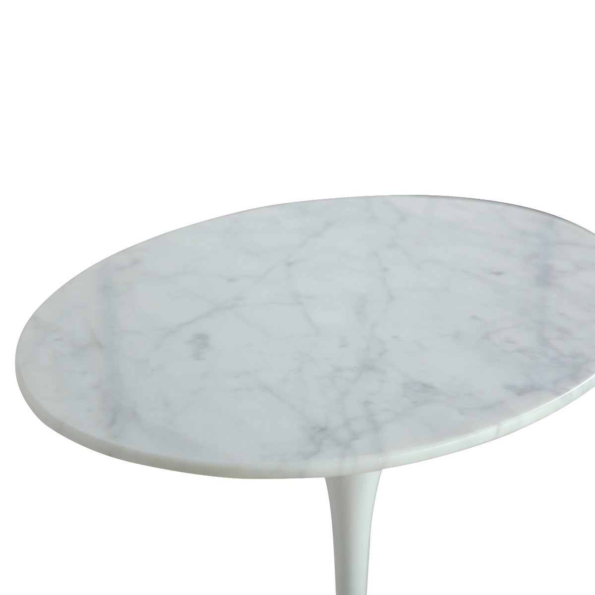 France & Son, Carrara Marble Tulip Side Table - Oval