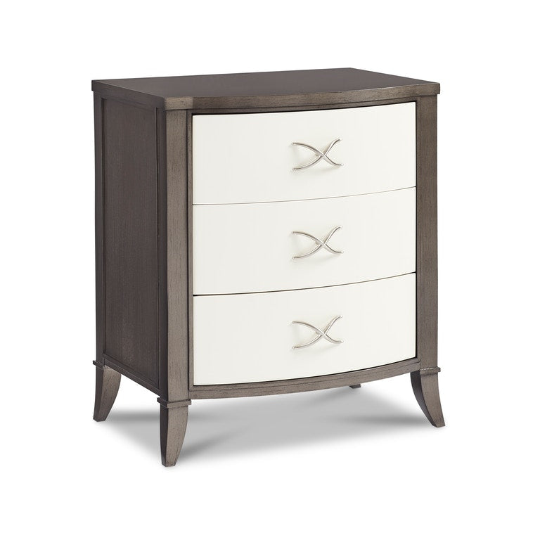 Hickory White, Carrington Three Drawer Nightstand