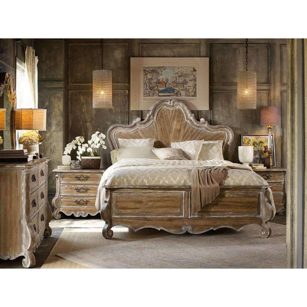 Hooker, Chatelet Wood Panel Bed - 87"