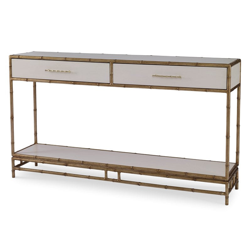 Ambella, Chinoiserie Console Table - Linen